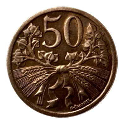 Česko a Slovensko / ČSR 1945-1953 / 50 Haléř (50 h) 1947