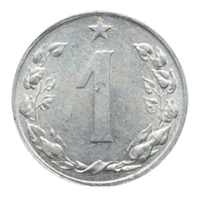 Česko a Slovensko / ČSR 1953-1960 / 1 Haléř (1 h) 1953