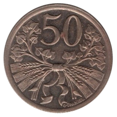Česko a Slovensko / ČSR 1918-1939 / 50 Haléř (50 h) 1921