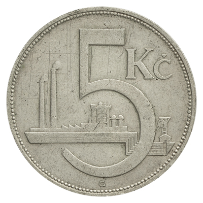 Česko a Slovensko / ČSR 1918-1939 / 5 Koruna (5 Kč) 1929